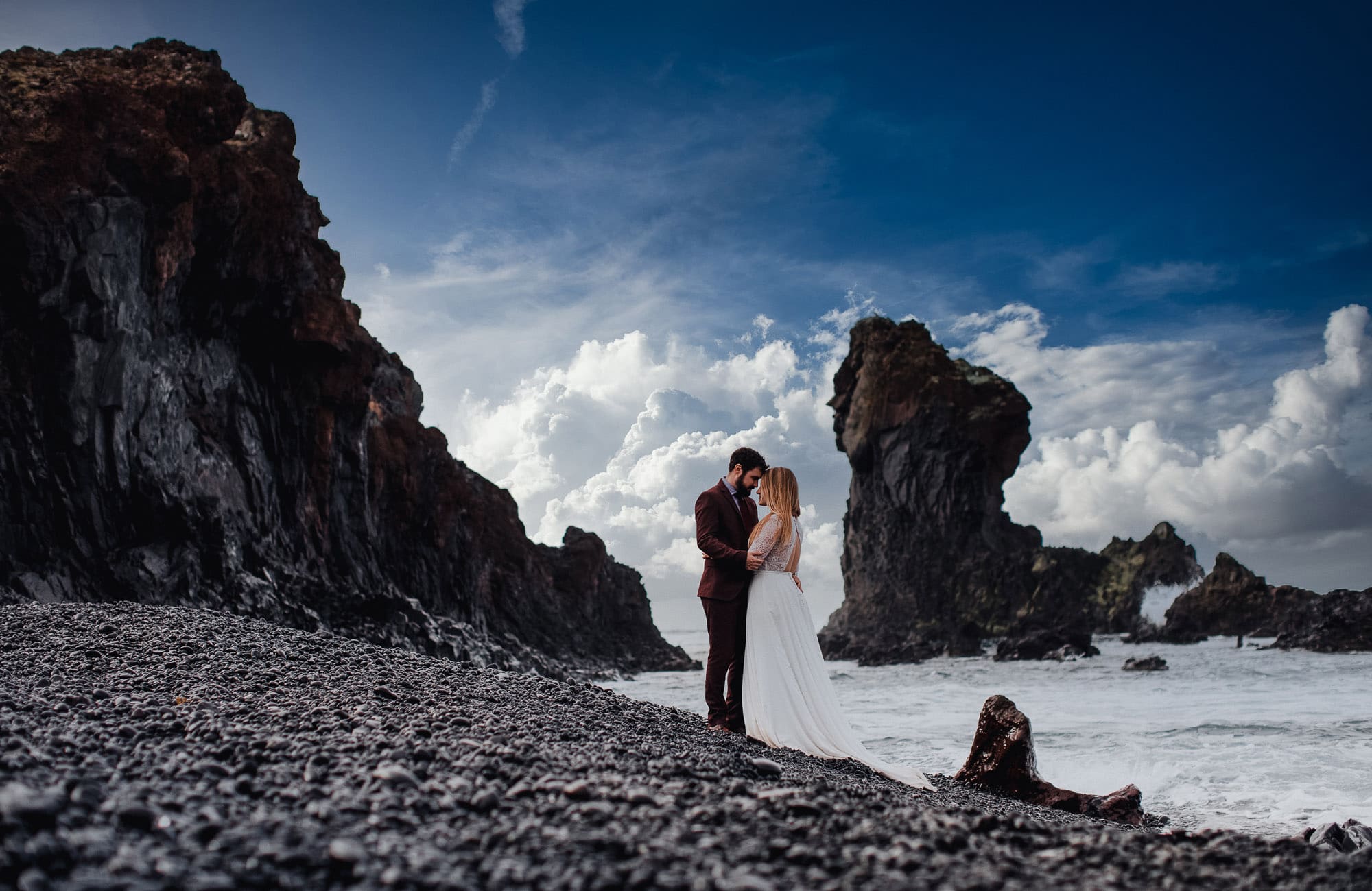 Couple in Iceland Wedding Photo