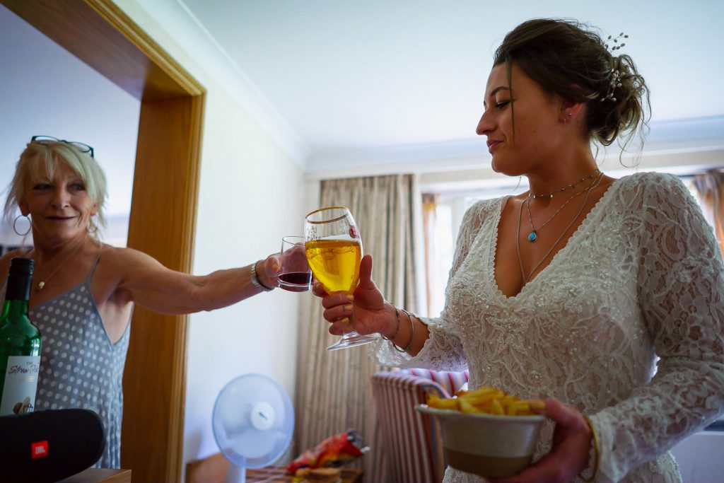 Bride prep