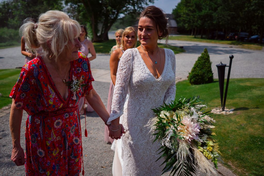 Bride with mother