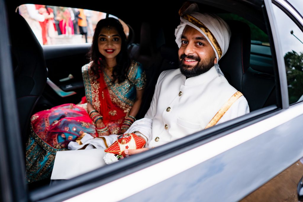 Groom arriving