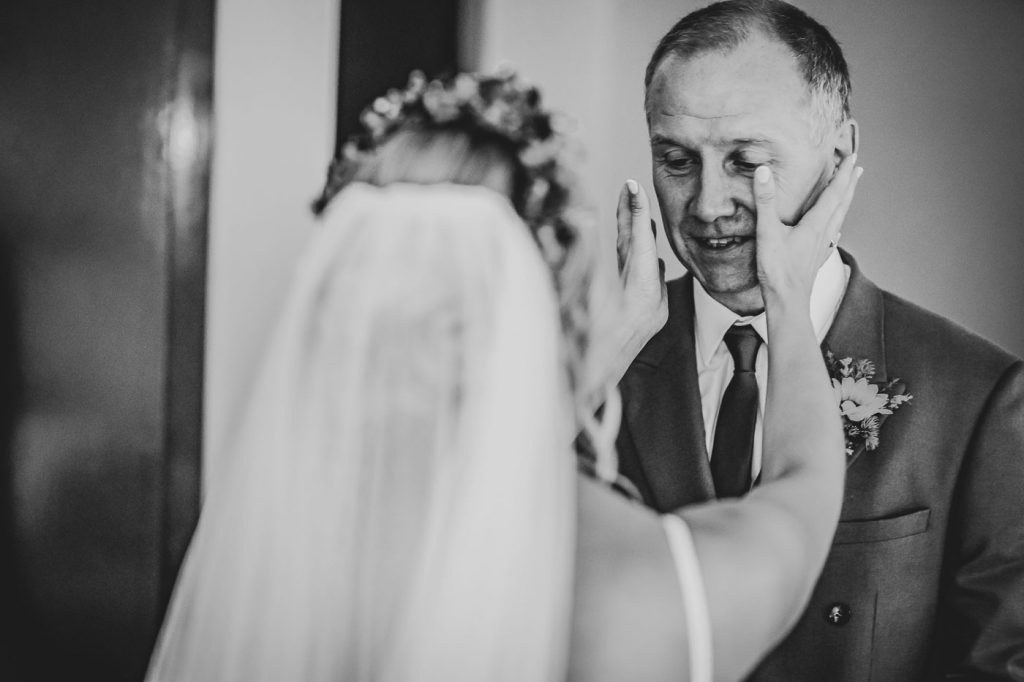 Bride with dad