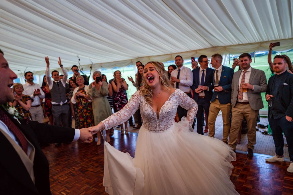 First dance at wedding