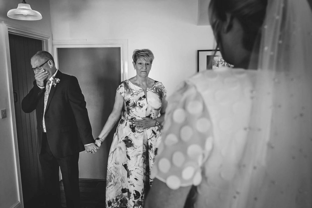 Bride getting ready