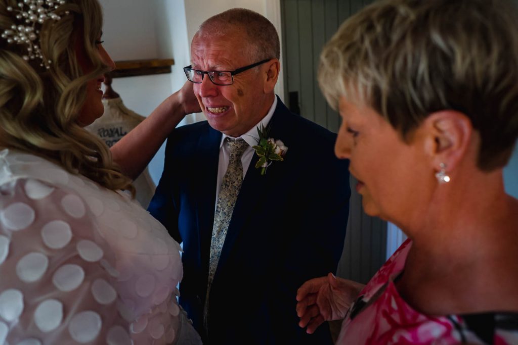 Bride with dad