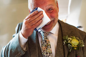 Dad crying