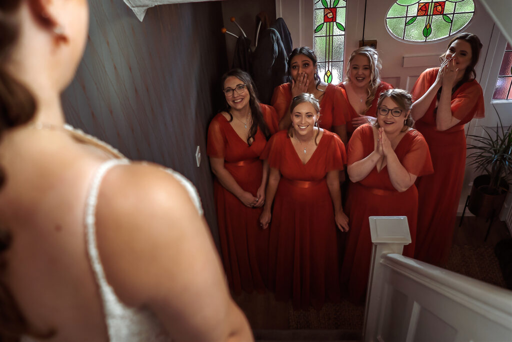 Bride getting ready