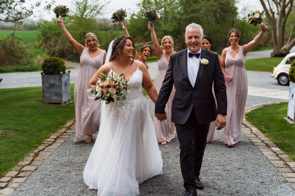 Bride arriving