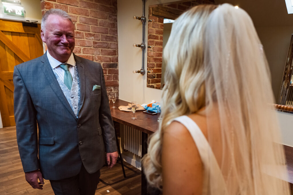 Bride with dad