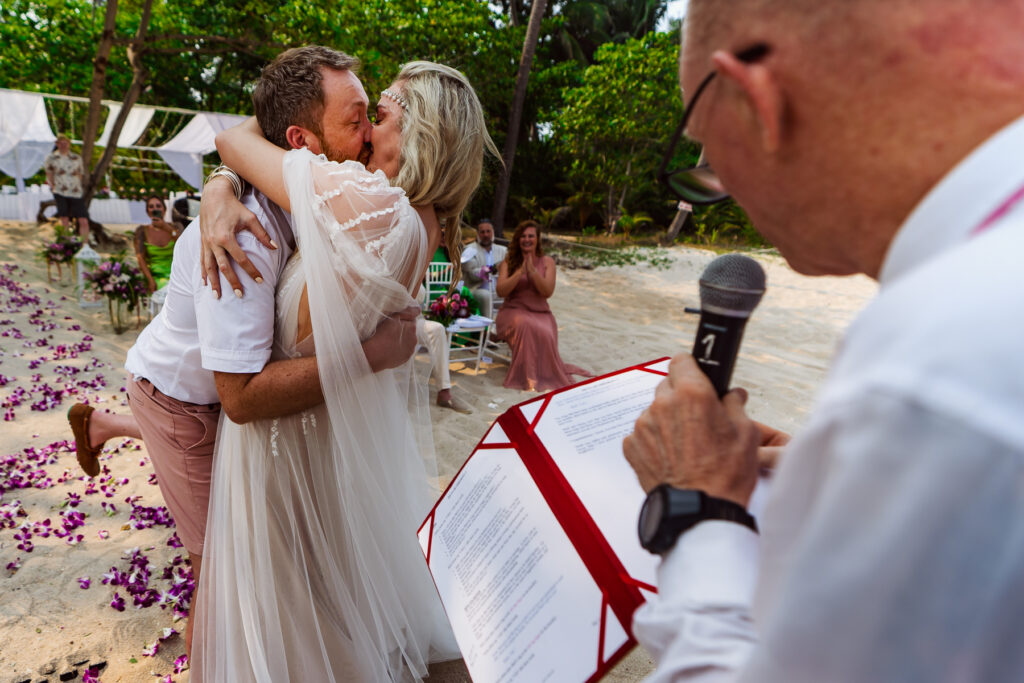 Wedding ceremony on beach