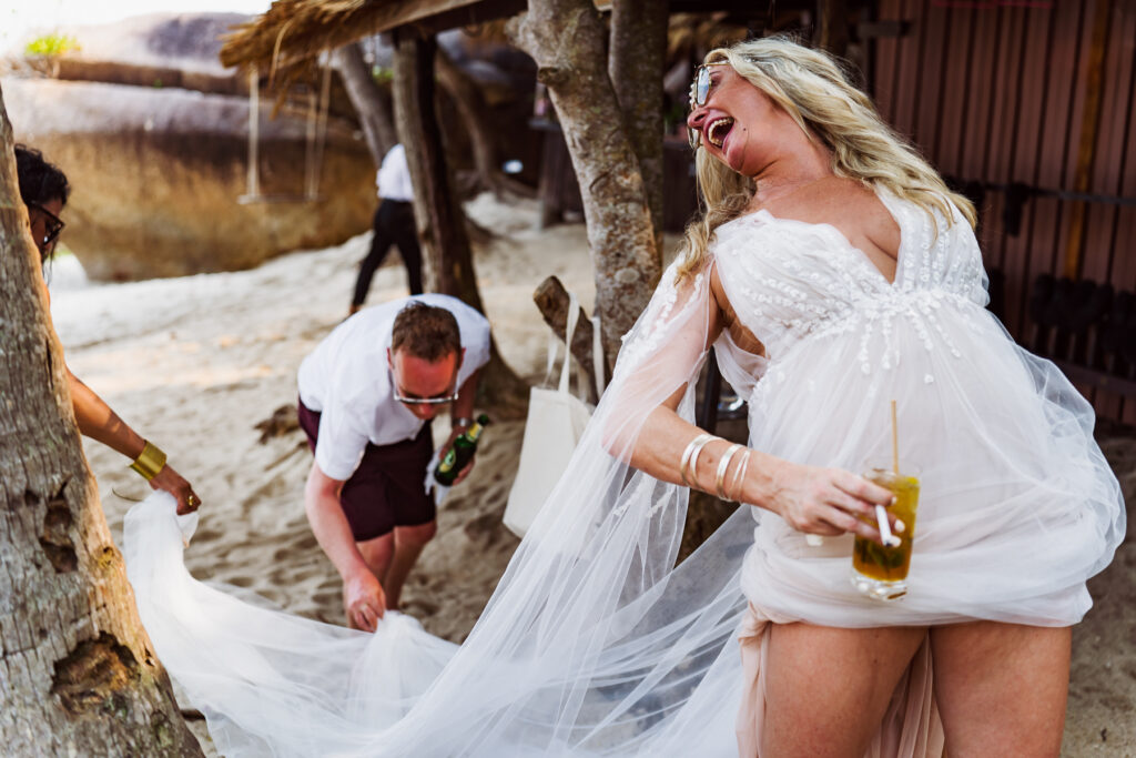 Wedding ceremony on beach