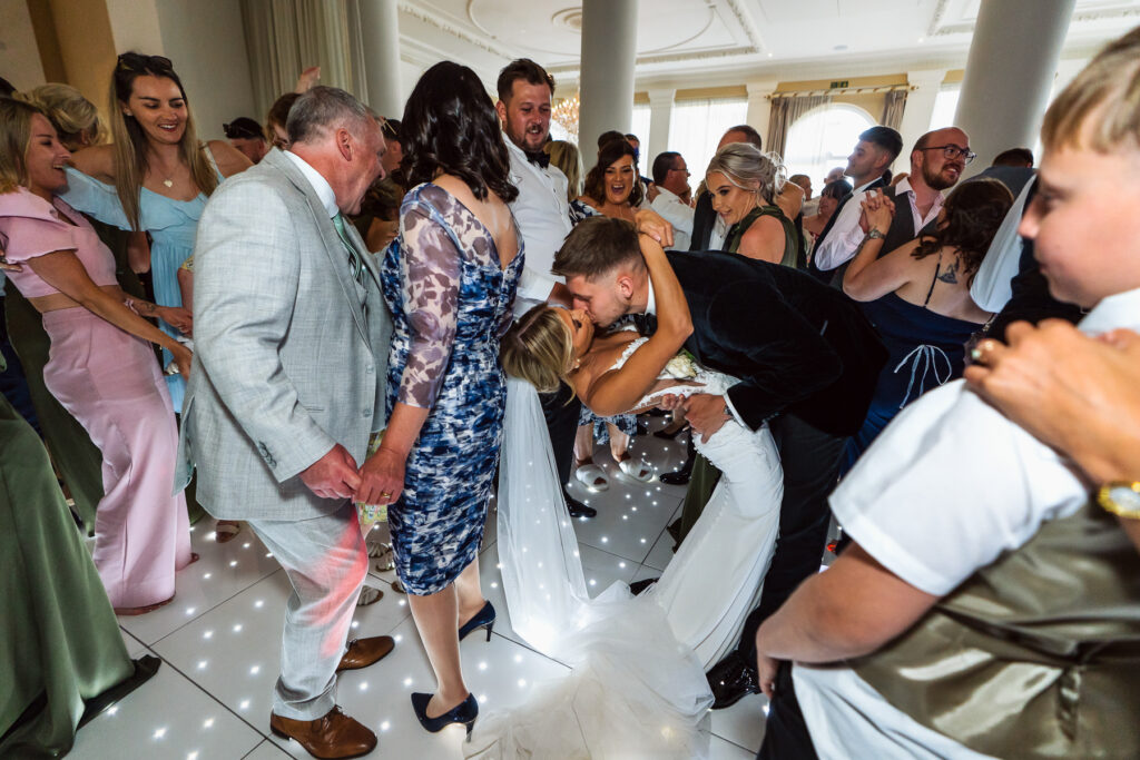 Wedding couples dancing