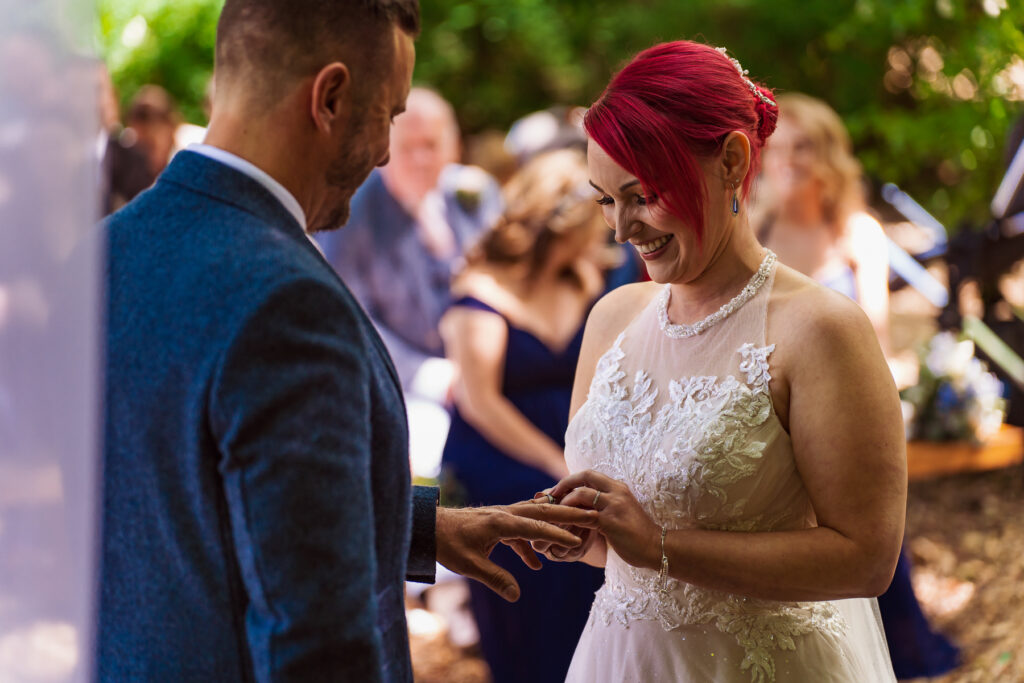 Outdoor wedding ceremony