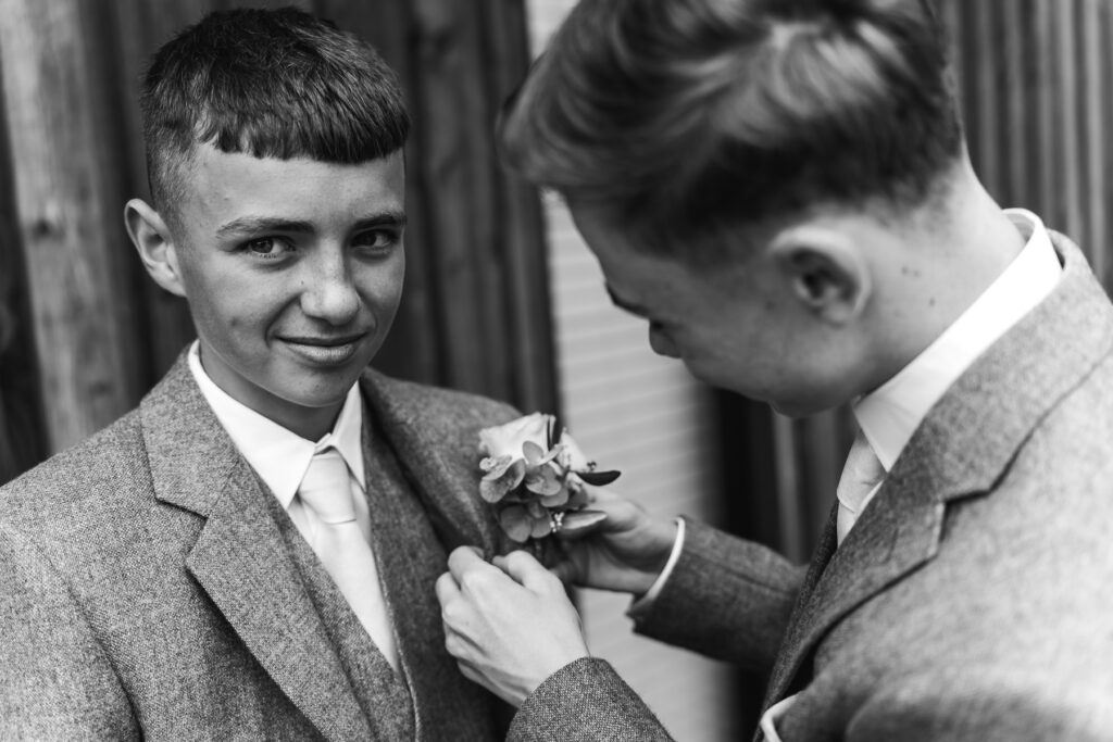 Groom Getting Ready