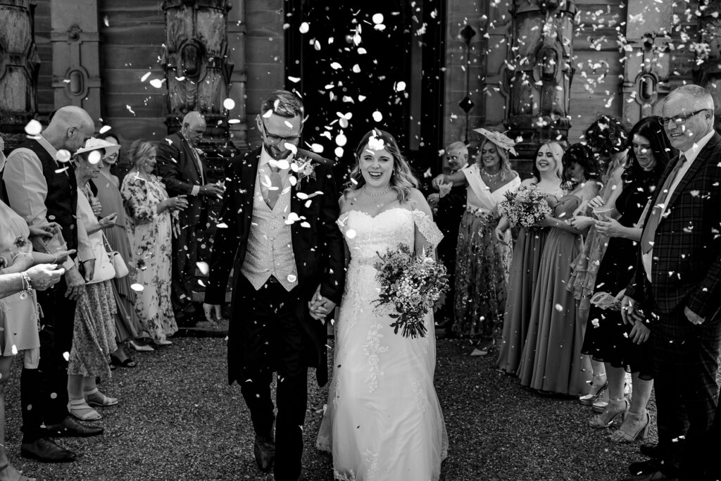 Wedding confetti throw