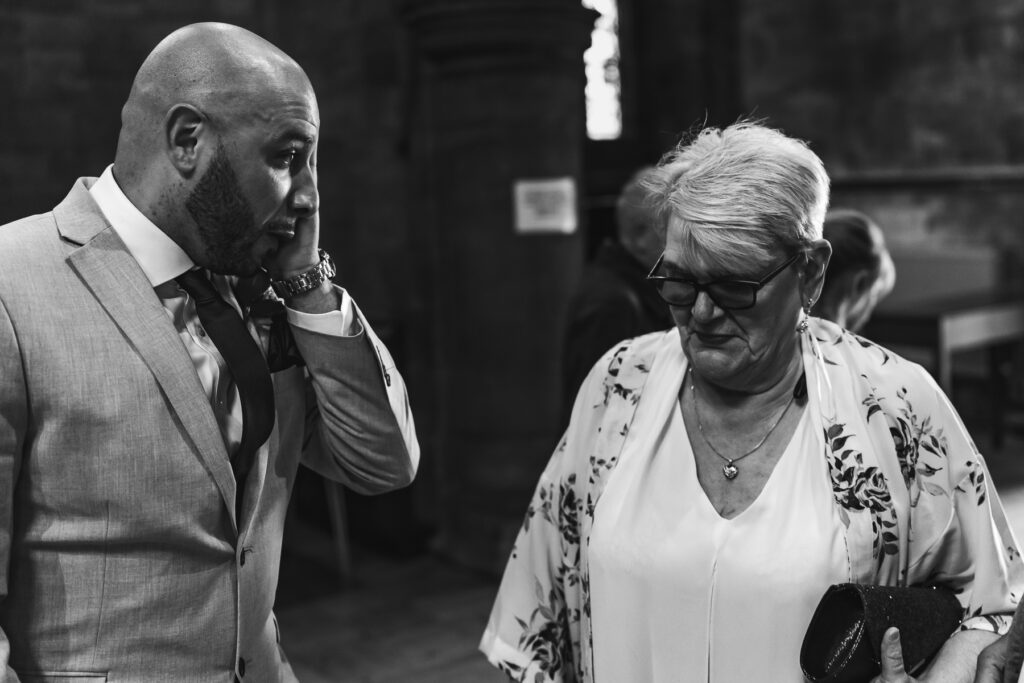 Groom before wedding