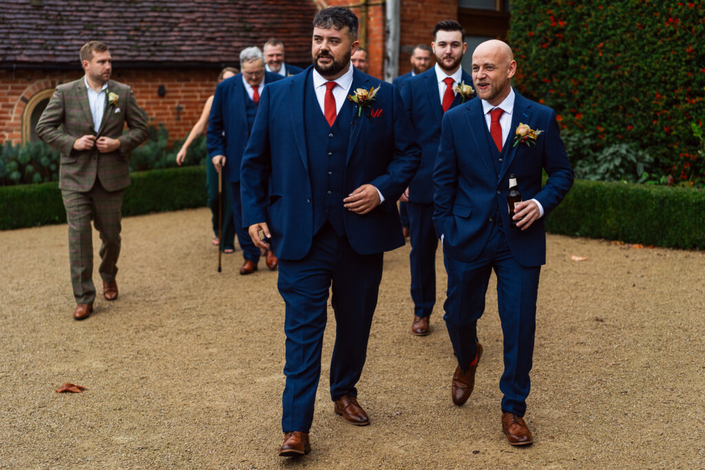 Groom at wedding