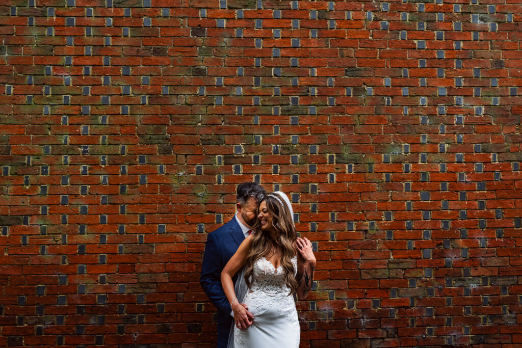 Wet wedding portraits