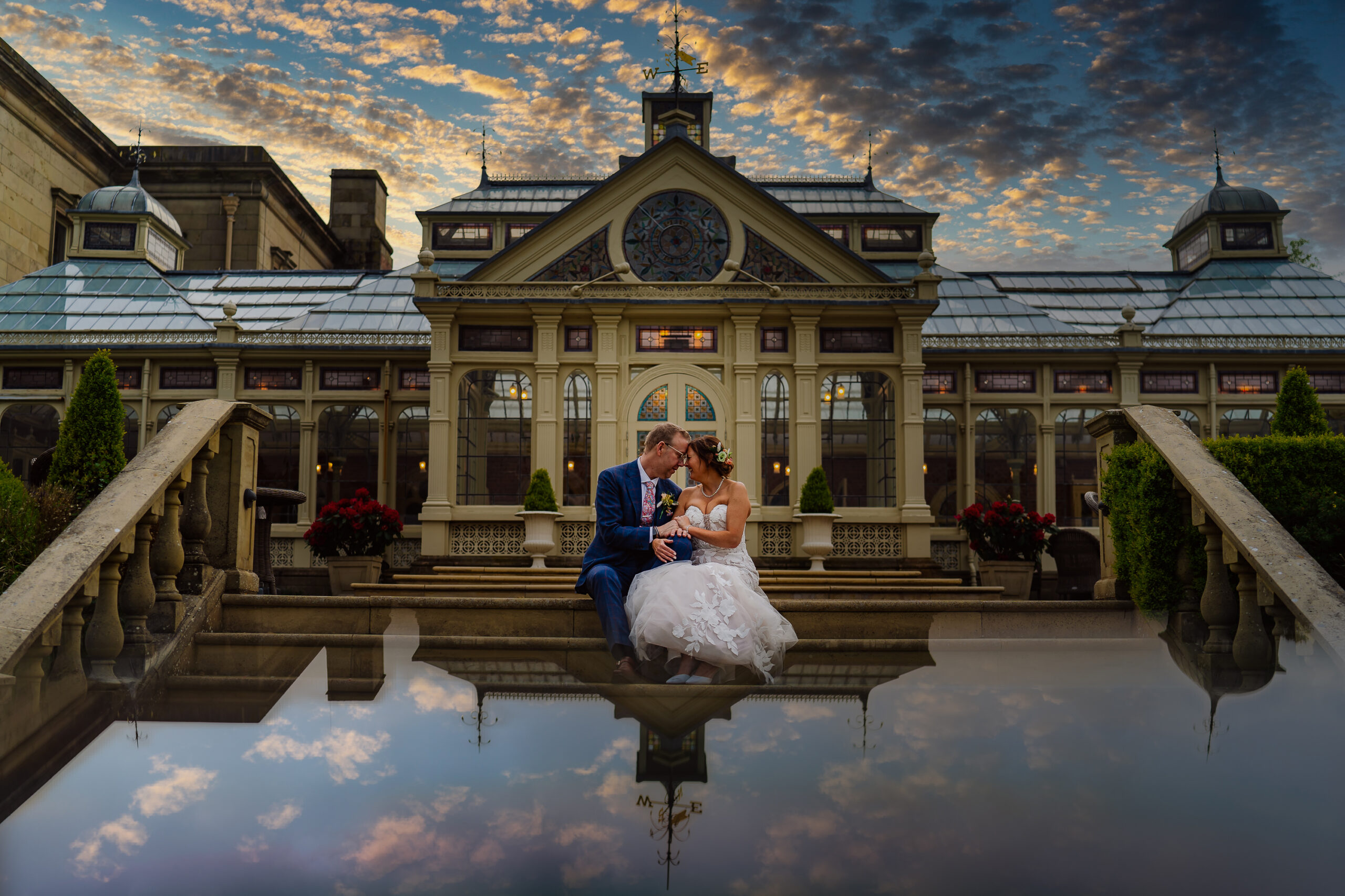 Couple in front of Kilworth house